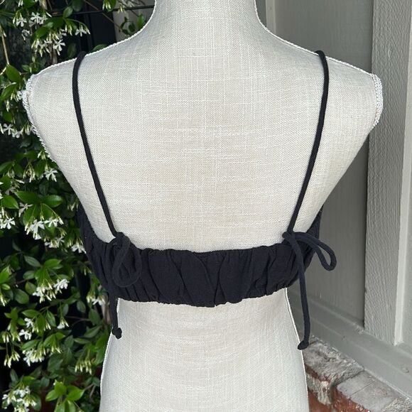 NWT FREE PEOPLE THE PRETTIEST EYELET EMBROIDERED CROP BANDEAU TOP SIZE: M - Picture 6 of 10